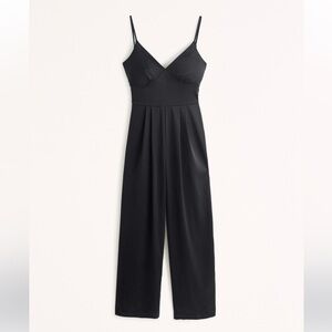 Plunge Satin Jumpsuit